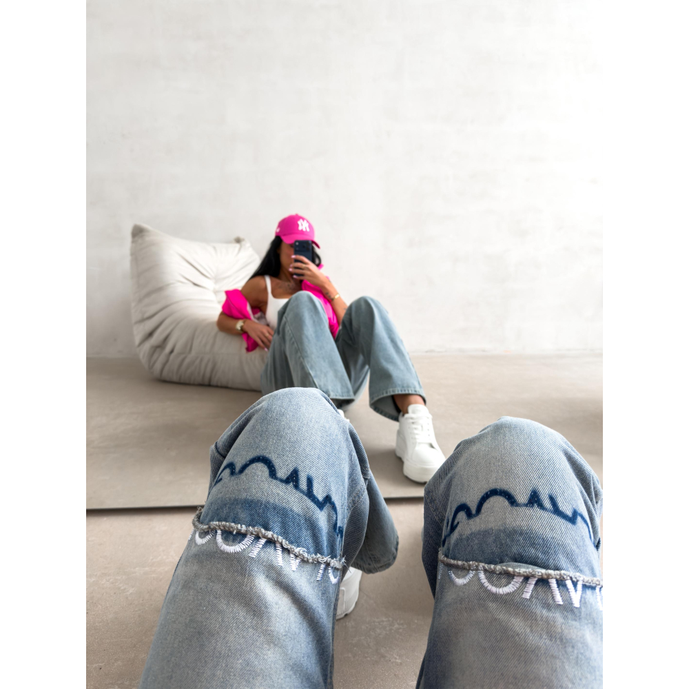 SPODNIE JENSOWE DENIM OLAVOGA DAKEN LIGHT JEANS BLUE