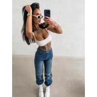 SPODNIE JENSOWE DENIM OLAVOGA DAKEN DARK JEANS BLUE