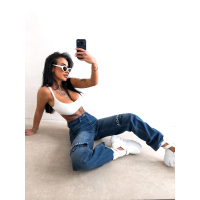 SPODNIE JENSOWE DENIM OLAVOGA DAKEN DARK JEANS BLUE