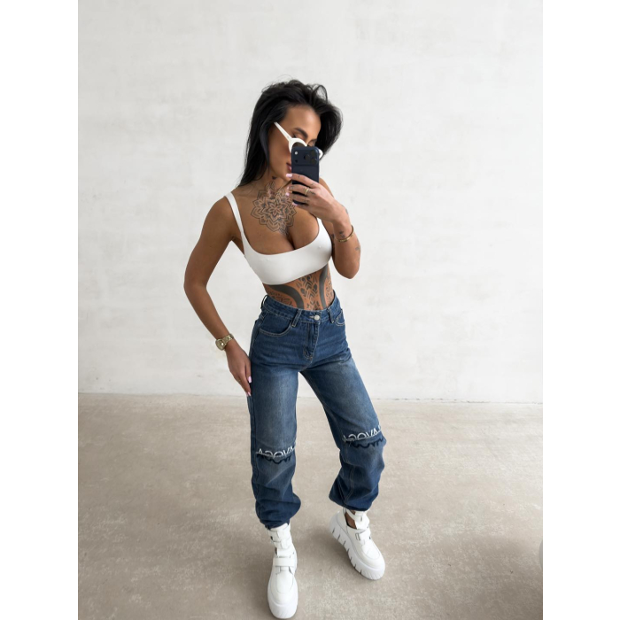 SPODNIE JENSOWE DENIM OLAVOGA DAKEN DARK JEANS BLUE