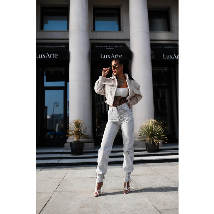 SPODNIE JENSOWE DENIM OLAVOGA MASSYR GRAY