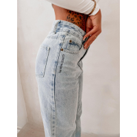 SPODNIE JENSOWE DENIM OLAVOGA SKYLINE LIGHT BLUE