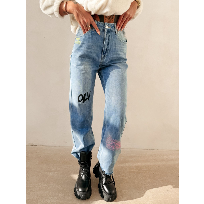 SPODNIE JENSOWE DENIM OLAVOGA VIVID JEANS DARK