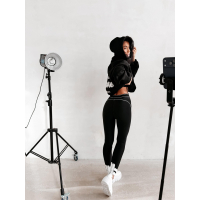 SPODNIE LEGGINSY LAMPAS OLAVOGA GLITZ BLACK