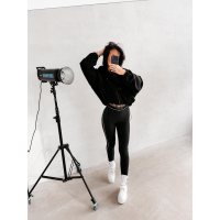 SPODNIE LEGGINSY LAMPAS OLAVOGA GLITZ BLACK