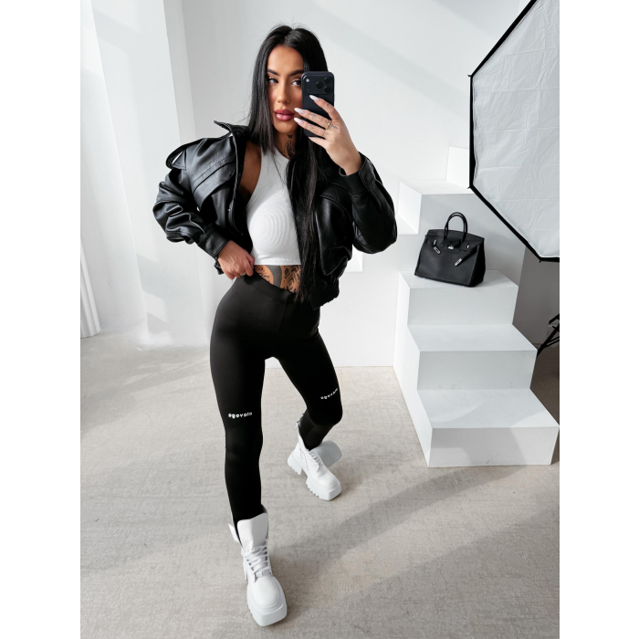 SPODNIE LEGGINSY OLAVOGA TACTILE BLACK
