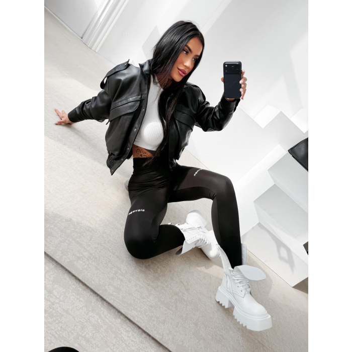 SPODNIE LEGGINSY OLAVOGA TACTILE BLACK