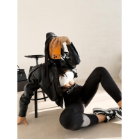 SPODNIE LEGGINSY OLAVOGA ZITZY BLACK