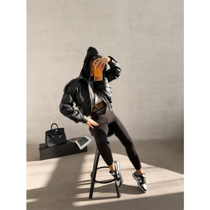 SPODNIE LEGGINSY OLAVOGA ZITZY BLACK