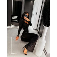 SPODNIE LEGGINSY WIĄZANE OLAVOGA VEYA BLACK