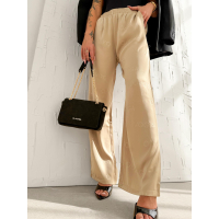 SPODNIE SZEROKIE LOGOWANE OLAVOGA LUXE LOUNGE BEIGE