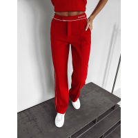 SPODNIE Z LAMPASEM OLAVOGA WHIOS RED