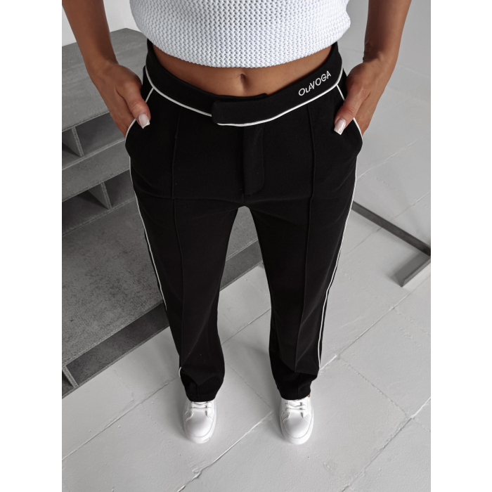 SPODNIE Z LAMPASEM OLAVOGA WHIOS BLACK