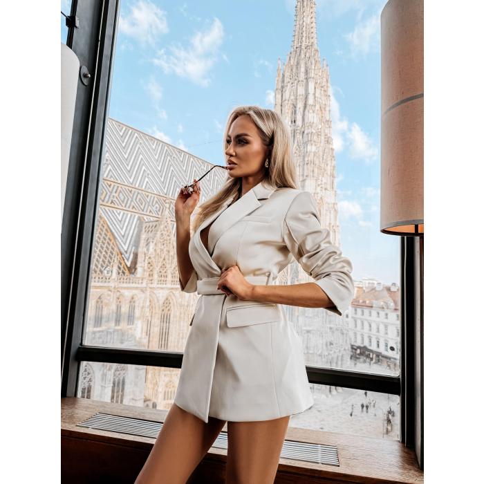 SUKIENKA MARYNARKOWA OLAVOGA FIXA BEIGE