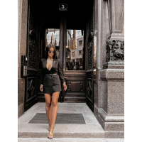 SUKIENKA MARYNARKOWA OLAVOGA ROSO BLACK
