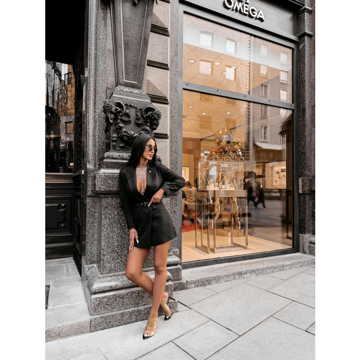 SUKIENKA MARYNARKOWA OLAVOGA ROSO BLACK
