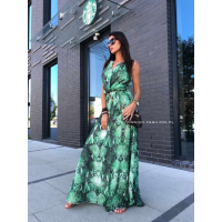 SUKIENKA MAXI SNAKE GREEN