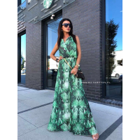 SUKIENKA MAXI SNAKE GREEN