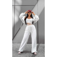 BLUZA DRESOWA DAMSKA NA ZAMEK OVERSIZE OLAVOGA OVERCAST GRAY