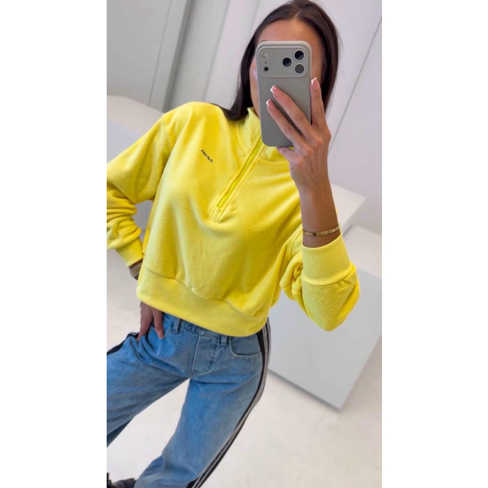 BLUZA DRESOWA DAMSKA OLAVOGA NACY YELLOW