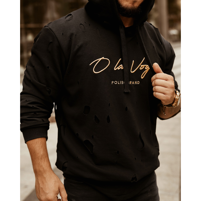 BLUZA MĘSKA BURNED MAN BLACK