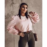 BLUZA DOUBLE SET BABY PINK