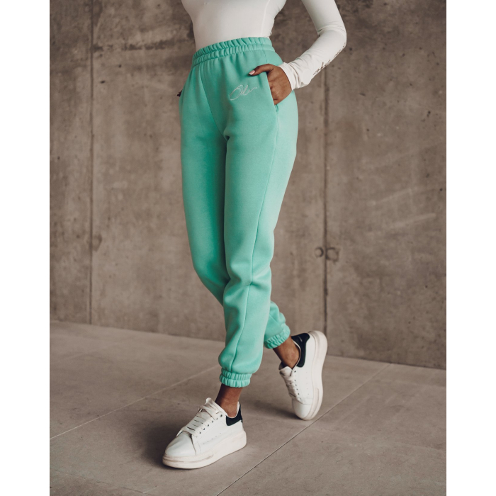 SPODNIE SPORTY LOOK MIĘTA