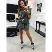BLUZA Z KAPTUREM PRINCESS SNOW KHAKI