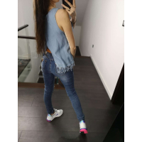 BLUZKA A LA JEANS BLUE