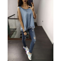 BLUZKA A LA JEANS BLUE
