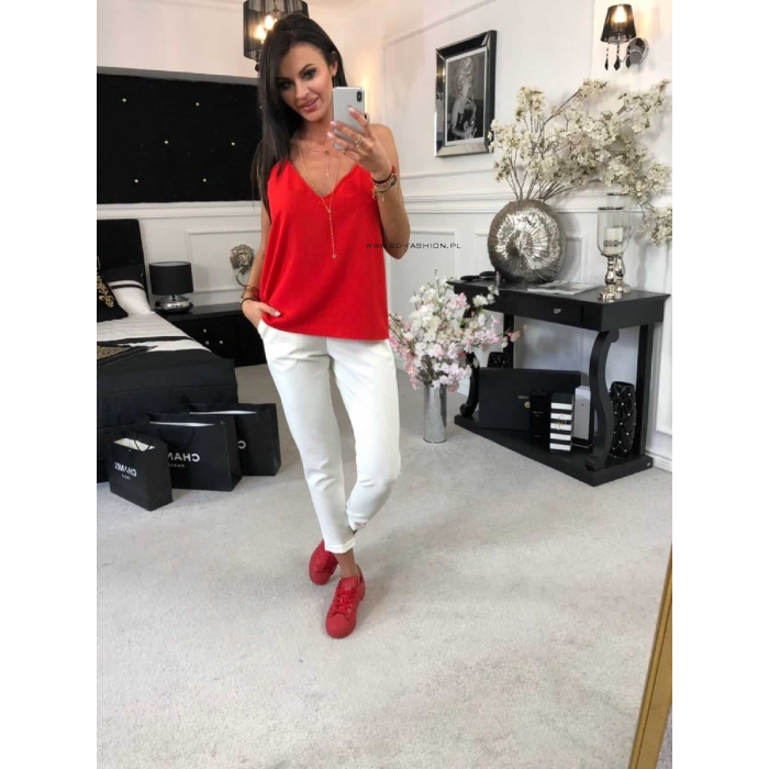BLUZKA V BASIC RED
