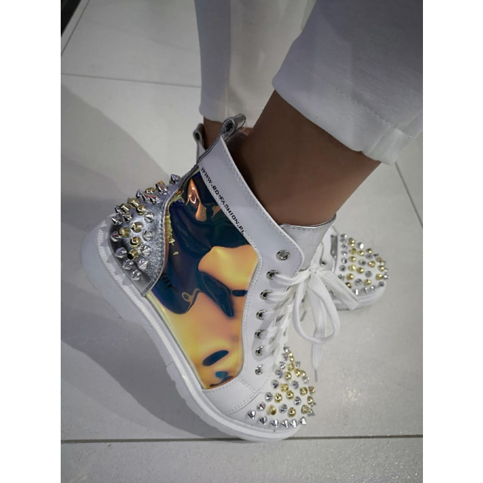 BUTY BOTKI WORKERY ĆWIEKI HOLOGRAMOWE
