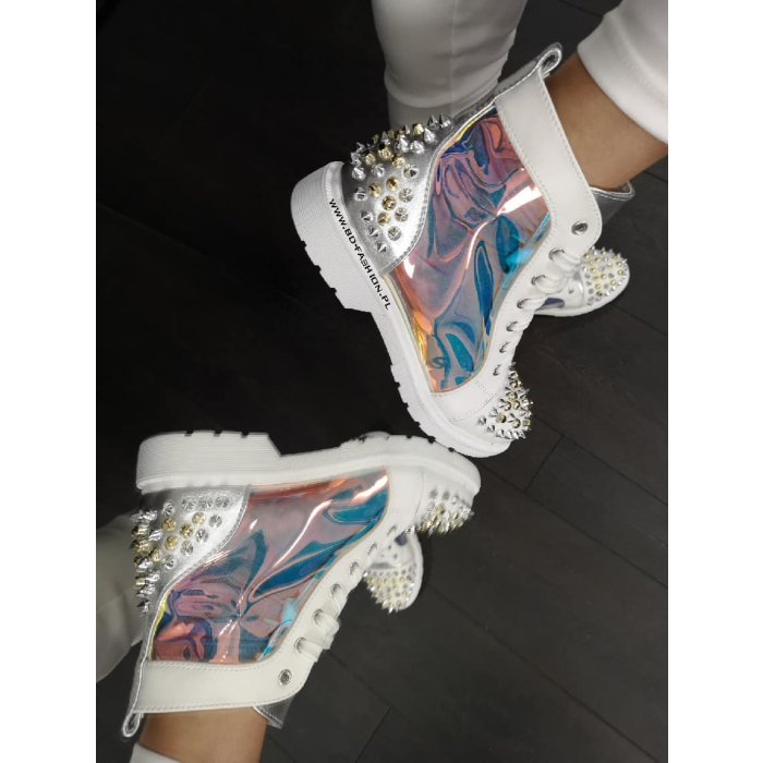 BUTY BOTKI WORKERY ĆWIEKI HOLOGRAMOWE