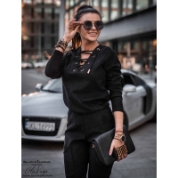 KOMBINEZON GOLD RING SPRING BLACK