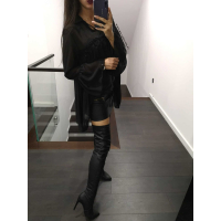 KOSZULA OVERSIZE MONALISA BLACK