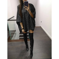 KOSZULA OVERSIZE STARS BLACK