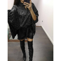KOSZULA OVERSIZE STARS BLACK