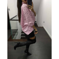KOSZULA OVERSIZE STARS PINK