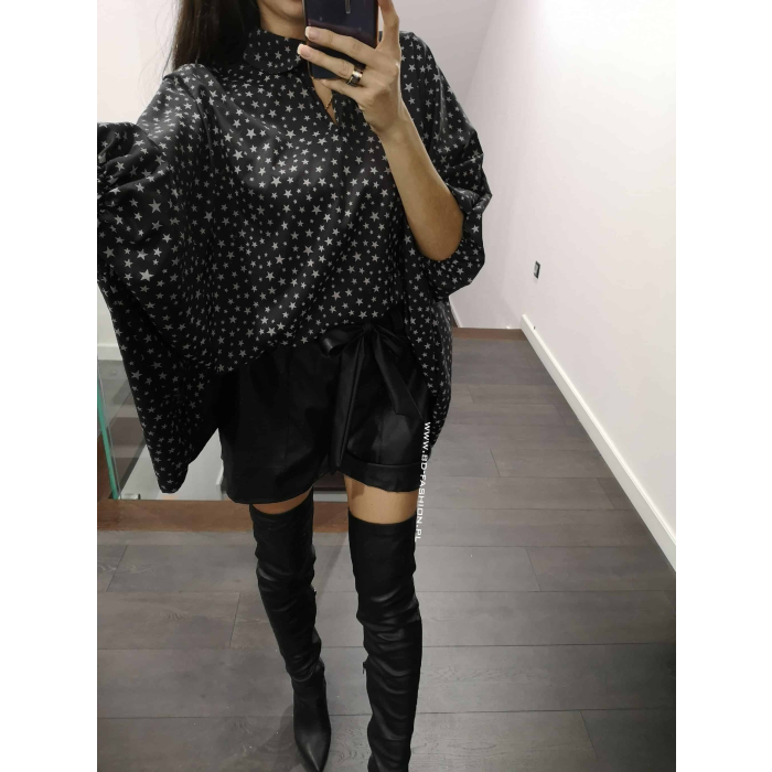 KOSZULA OVERSIZE STARS BLACK