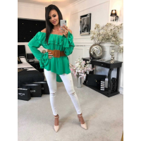 KOSZULA TUNIKA FLOUNCE GREEN