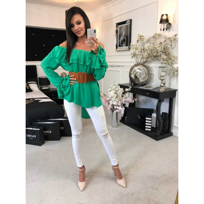 KOSZULA TUNIKA FLOUNCE GREEN