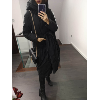 KURTKA PŁASZCZ PIKOWANY LADYS BLACK