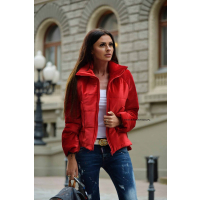 KURTKA VELVET JACKET RED