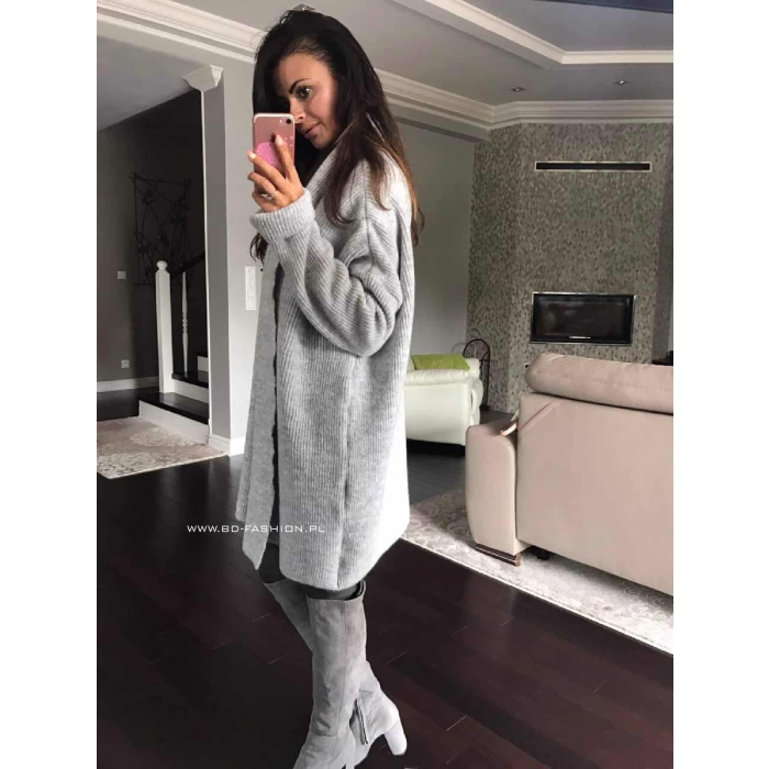 SWETER NARZUTA SWETROWA GARZATTO GRAFIT