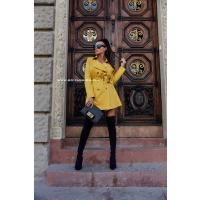 PŁASZCZ TRENCH COAT LONDON MUSTARD