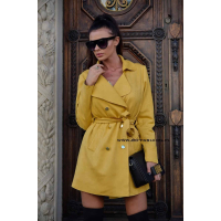PŁASZCZ TRENCH COAT LONDON MUSTARD