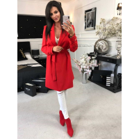 PŁASZCZ TRENCH RED