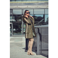 PŁASZCZ STRIP GOLD FASHION KHAKI