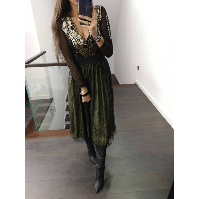 SPÓDNICA ROCK KHAKI