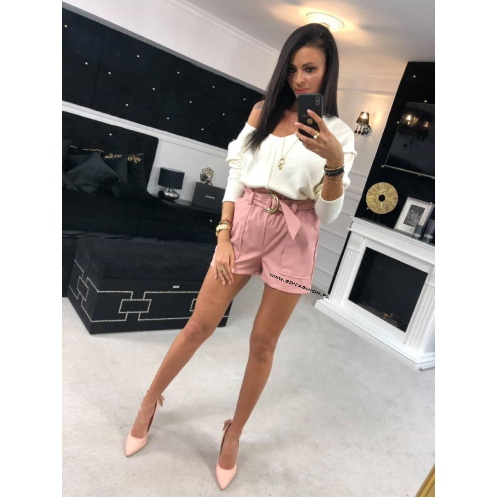 SPODENKI SPODENKI BLACK SHORT PINK